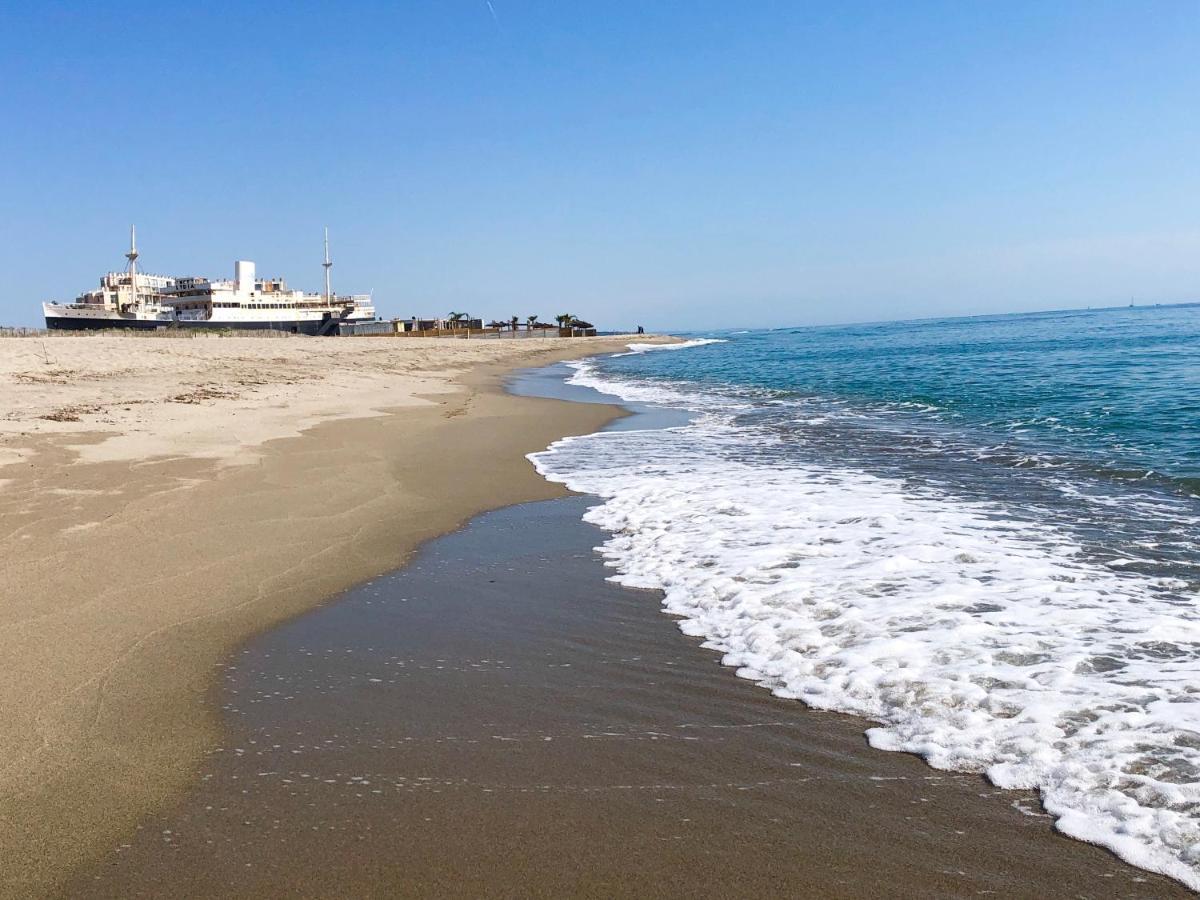 Barcaresa-Villa Vue Mer Acces Direct Plage - Piscine 르발카레스 외부 사진